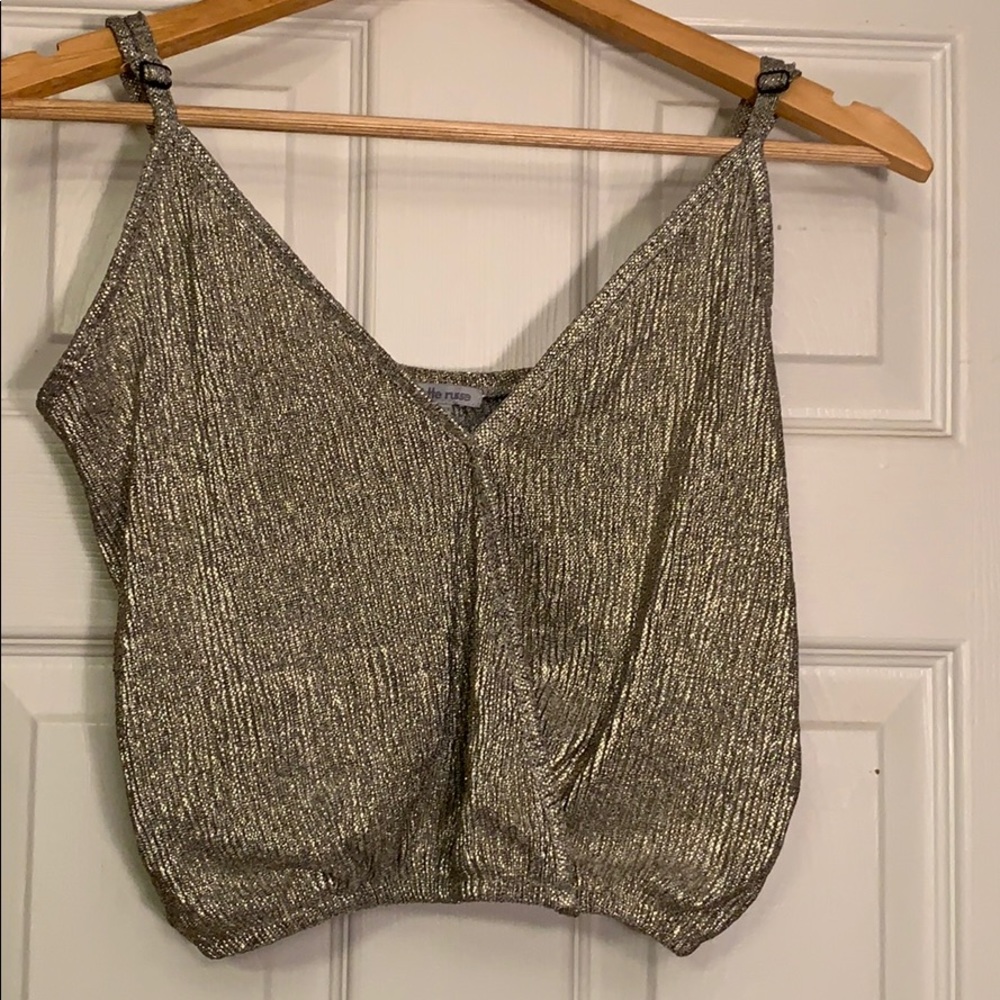 Charlotte Russe sequin crop top